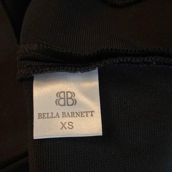 NWT Bella Barnett Black Plunge Mesh Rhinestone Mini Cocktail Dress XS OO21 - Picture 16 of 16